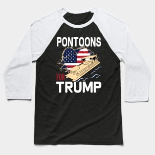 pontoons boat owners support Trump 2020 Baseball T-Shirt